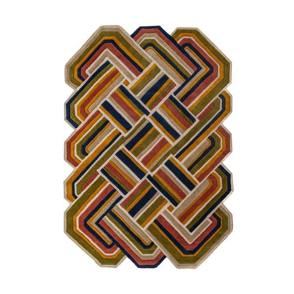 Tappeto in lana tessuto a mano 140x200 cm Lattice Shaped  – Flair Rugs