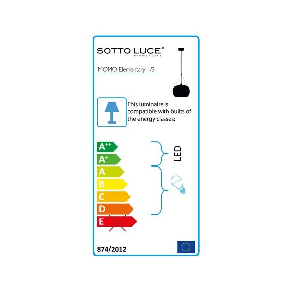 Apparecchio a sospensione nero Elementary Glossy S, ⌀ 33 cm Momo - Sotto Luce-image-3