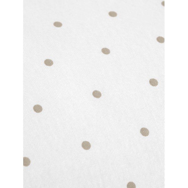 Biancheria da letto singola in flanella bianca e marrone Fovere , 155 x 220 cm Betty - Westwing Collection-image-1