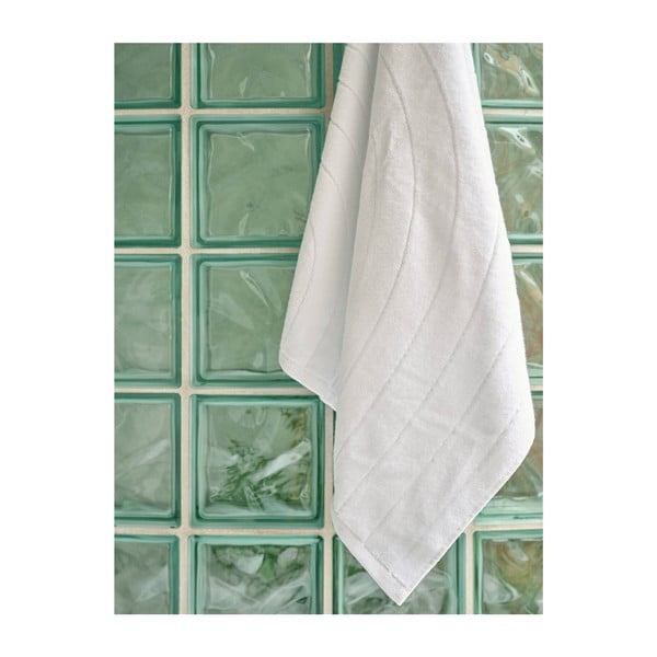 Asciugamano in spugna di cotone grigio chiaro 50x100 cm Time - Zone-image-3