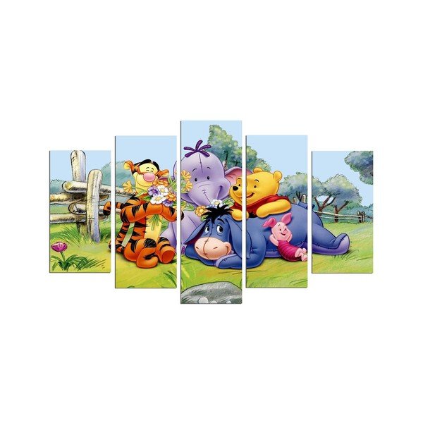 Quadro di Winnie the Pooh in 5 parti - Wallity