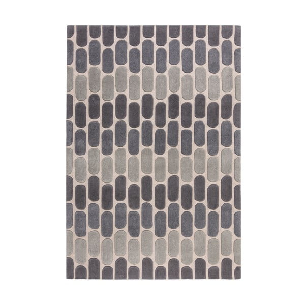 Tappeto in lana grigio 200x290 cm Fossil - Flair Rugs