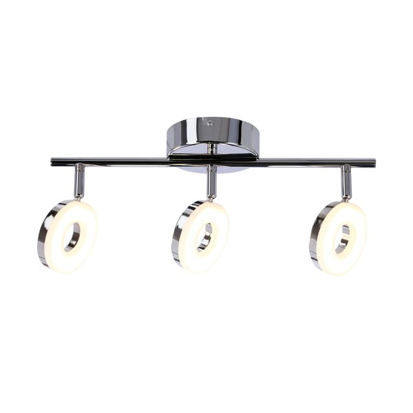 Plafoniera LED in argento lucido 47x16 cm Thema - Candellux Lighting-image-4