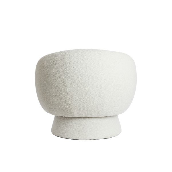 Poltrona color crema in tessuto bouclé Avoria - Light & Living-image-4