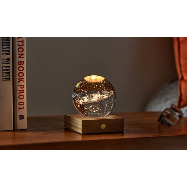 Decorazione luminosa marrone scuro con ricarica USB Amber – Gingko-image-1