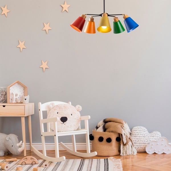 Lampadario con paralume in metallo ø 58 cm Manavgat – Opviq lights-image-1