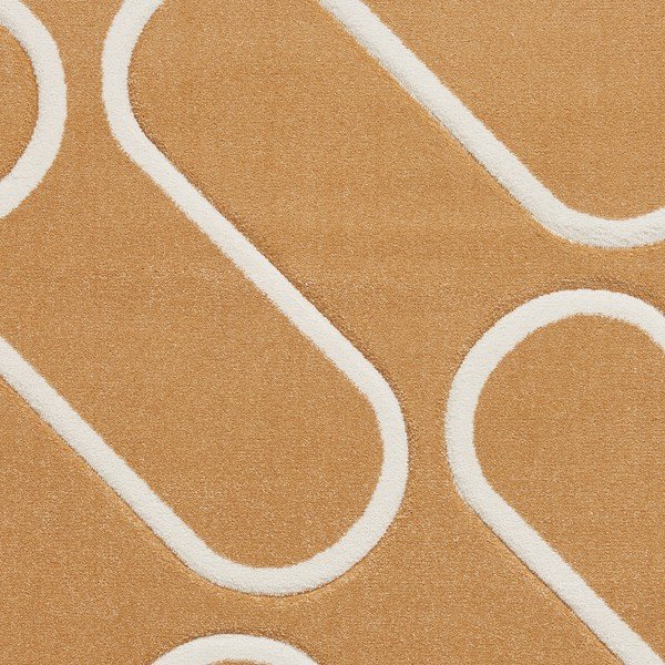 Tappeto in giallo ocra 120x170 cm Linear Curve – Catherine Lansfield-image-4