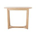 Tavolo consolle di colore naturale in legno di cauciù massiccio 35x100 cm Serrone – Bloomingville