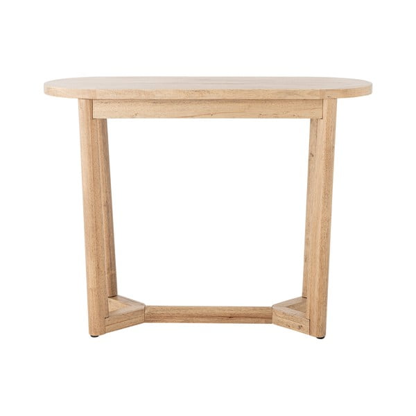Tavolo consolle di colore naturale in legno di cauciù massiccio 35x100 cm Serrone – Bloomingville