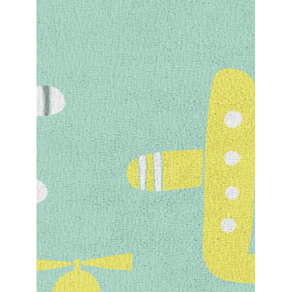 Tappeto per bambini verde chiaro 100x140 cm Happy Plains - Oyo Concept-image-3