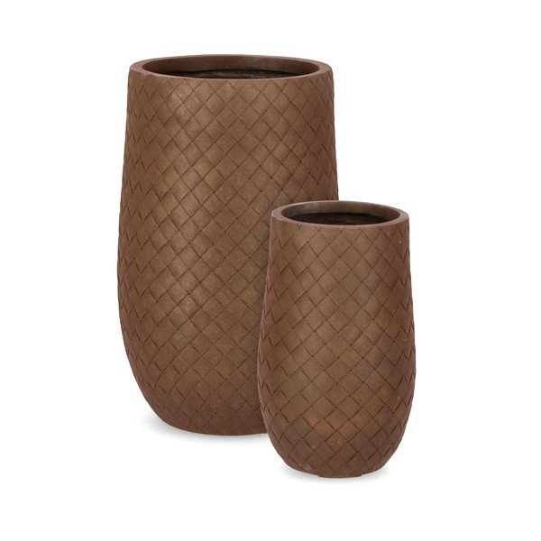 Set di vasi per fiori 2 pz ø 48 cm Rhombus – Bizzotto