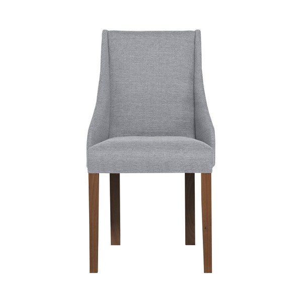 Sedia grigia con gambe in faggio marrone scuro Absolu - Ted Lapidus Maison-image-2