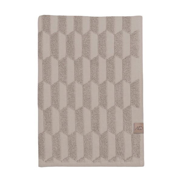 Telo da bagno in cotone beige 70x133 cm Geo - Mette Ditmer Denmark
