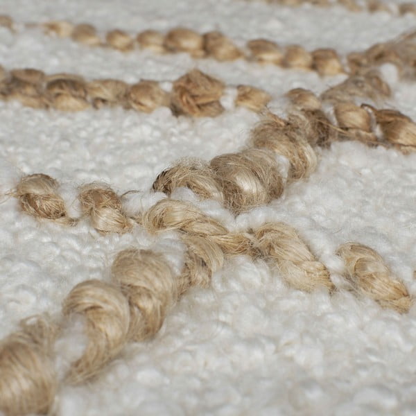 Tappeto color crema in misto lana tessuto a mano 120x170 cm Astera Linear – Flair Rugs-image-3