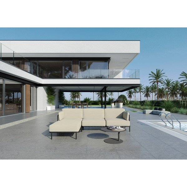 Divano modulare da giardino beige 234 cm Salve - Sit Sit-image-1