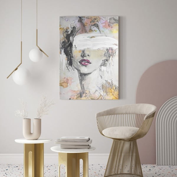 Obraz s ručně malovanými prvky 70x100 cm Emily – Styler-image-1