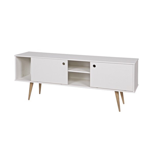 Tavolo TV bianco Retro - WOOOD-image-3