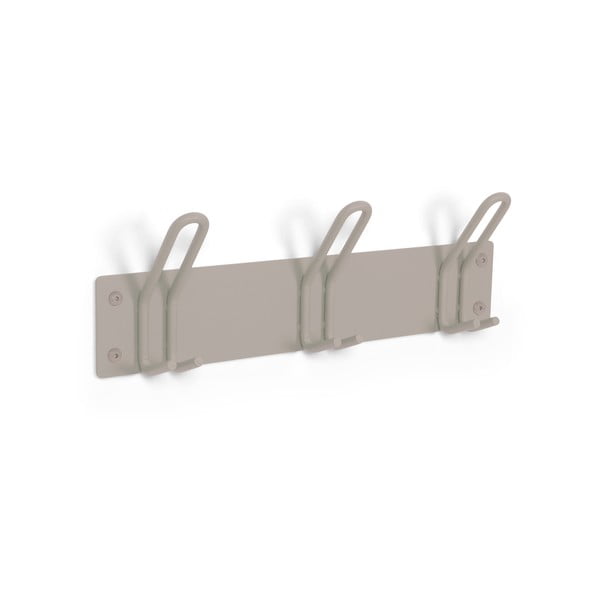 Appendiabiti da parete in metallo grigio-beige Miles - Spinder Design