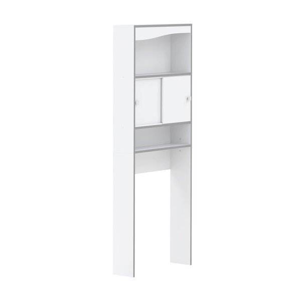 Mobile bianco sopra la lavatrice/WC 64x177 cm Surf - TemaHome-image-2