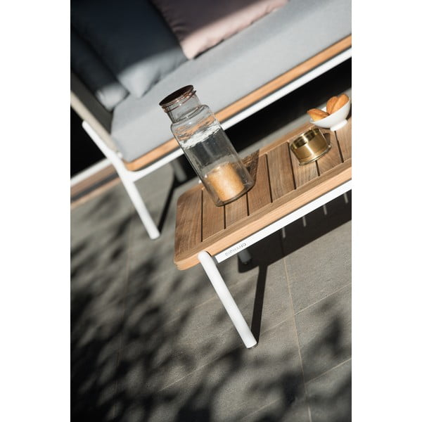 Tavolo da giardino in teak 75x68 cm Omer - Diphano-image-4