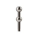 Vaso nero lucido in metallo (altezza totale 10 cm) Nagel – STOFF Nagel
