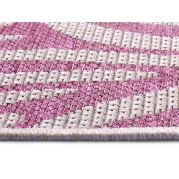 Runner da esterno rosa e beige , 70 x 300 cm Cebra - NORTHRUGS-image-3