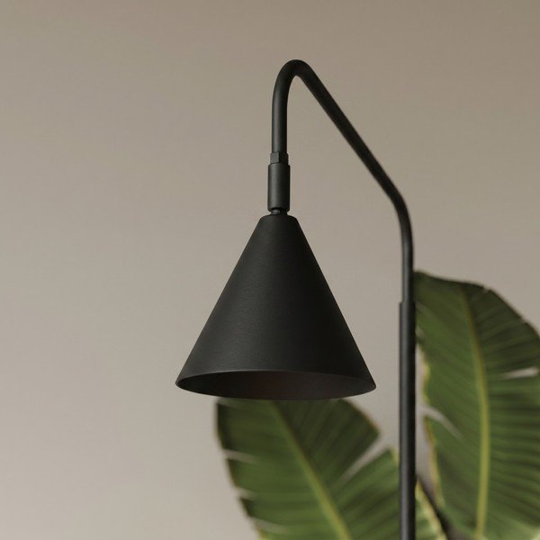 Lampada da terra nera in acciaio con struttura flessibile (altezza totale 165 cm) Zylo – Sollux-image-4