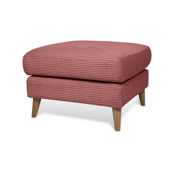 Pouf in velluto a coste rosa Paris - Scandic-image-2