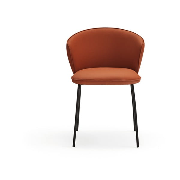 Set di sedie da pranzo arancione in imbottito 2 pz Add – Teulat-image-2