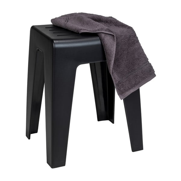 Sgabello da doccia nero Kumba - Wenko-image-3