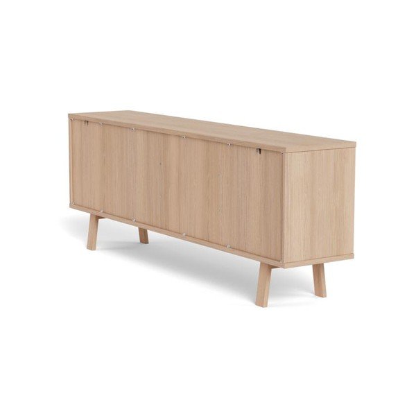 Credenza colore naturale chiaro impiallacciata 200x75x40 cm Lamberth – Actona-image-4