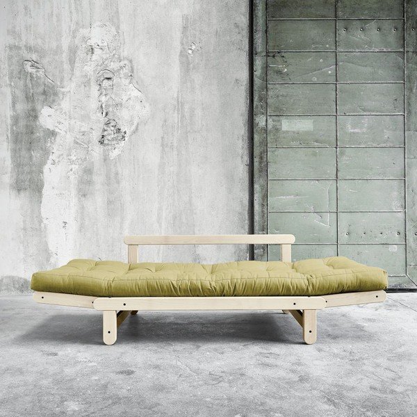 Rozkládací pohovka Karup Beat Natural/Avocado Green-image-2