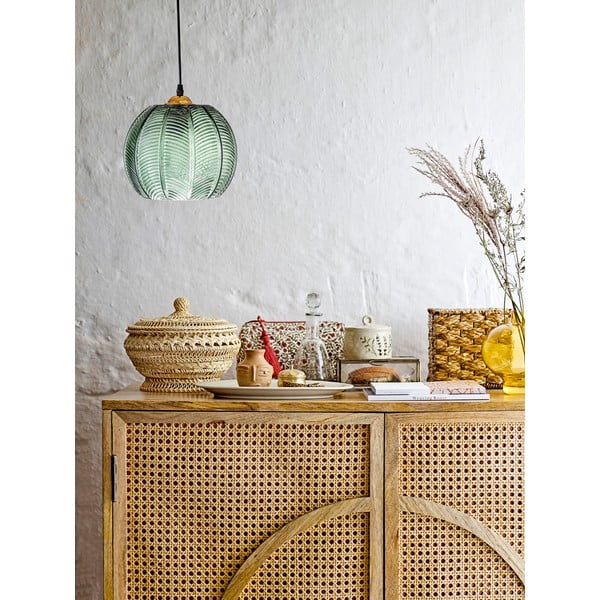 Lampadario a sospensione verde con paralume in vetro ø 22 cm Adar - Bloomingville-image-1