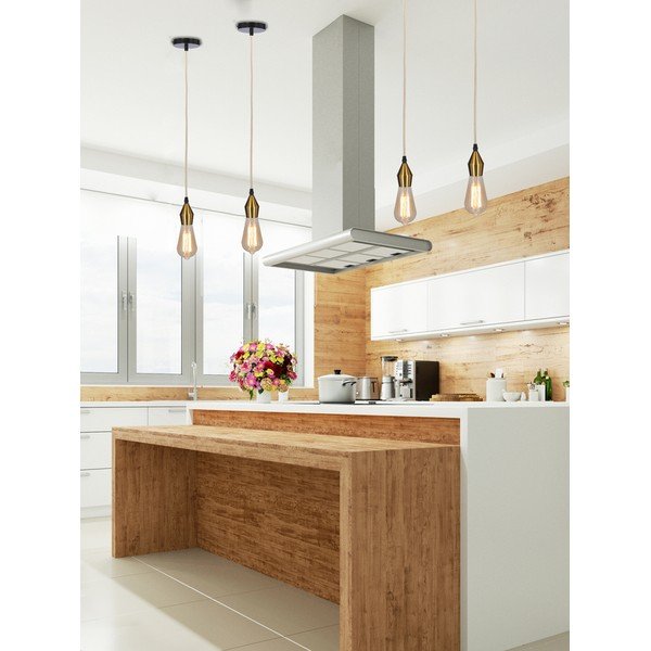 Lampada a sospensione in metallo color oro - Candellux Lighting-image-2