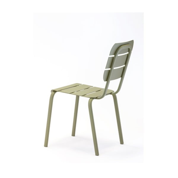 Set di 4 sedie da giardino in metallo verde Alicante - Ezeis-image-3