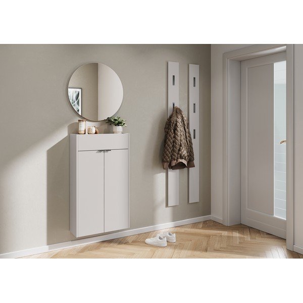 Armadietto color crema da appendere 56x97x22 cm Ameca – Germania-image-1