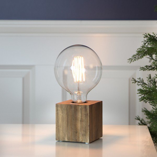 Piede di lampada marrone 9 cm Kub - Star Trading-image-1