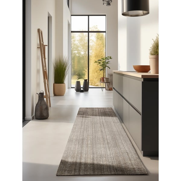 Passatoia grigio tortora in iuta 80x200 cm Bouclé – Hanse Home-image-1