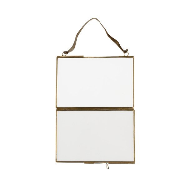 Cornice da parete in metallo dorata 15x10 cm - Rex London-image-4