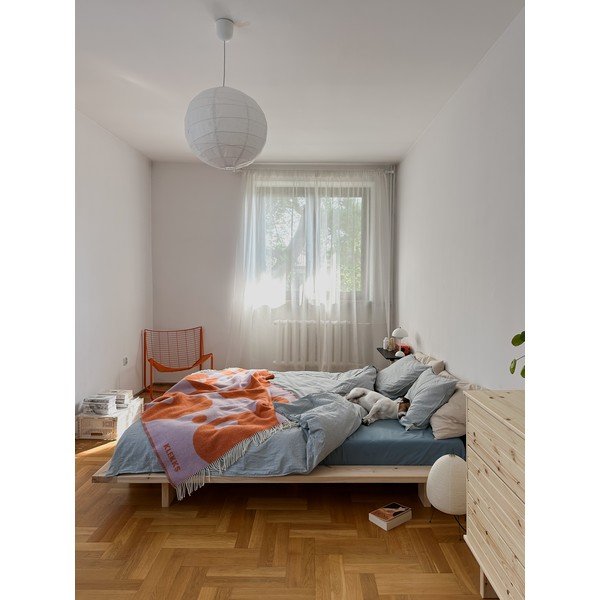 Letto singolo di colore naturale in pino massiccio con rete inclusa 120x200 cm Japan – Karup Design-image-4