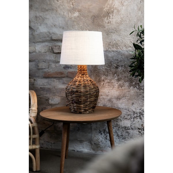 Lampada da tavolo con paralume in juta di colore beige-naturale (altezza 58 cm) Paglia - Markslöjd-image-2