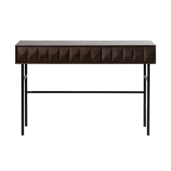 Consolle nera effetto rovere 39x117 cm Latina - Unique Furniture