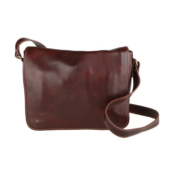 Borsa in pelle marrone Norma - Chicca Borse