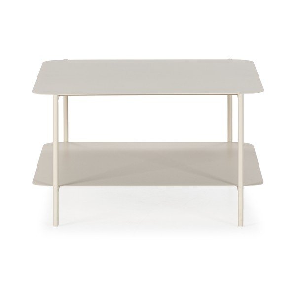 Tavolino da salotto color crema in metallo 70x73 cm Beatrix – MOME-image-2