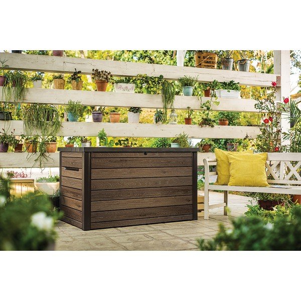 Contenitore da giardino in plastica marrone Signature - Keter-image-4