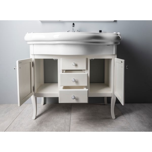 Lavabo bianco in ceramica 100x54,5 cm Retro – Sapho-image-2
