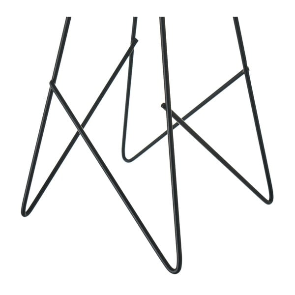 Lampada da tavolo nera e crema con paralume in tessuto (altezza 38,5 cm) - Casa Selección-image-3