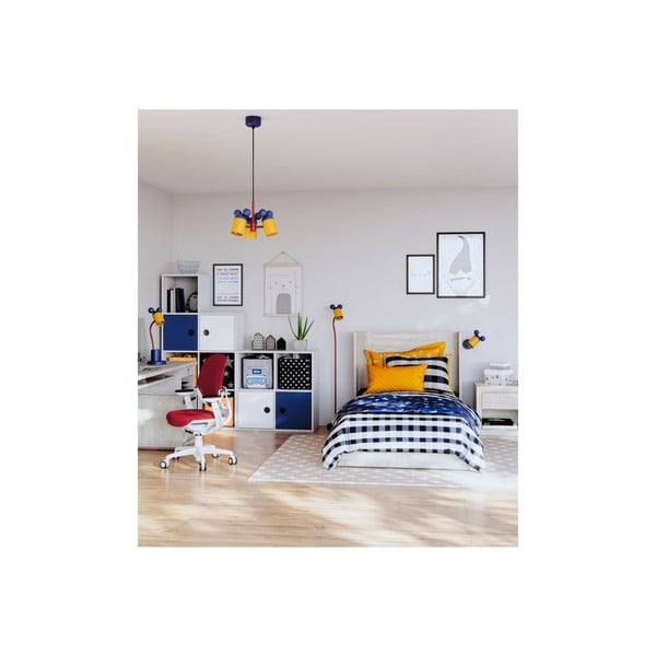 Lampada per bambini blu con paralume in metallo ø 30 cm Mouse II – GTV-image-2