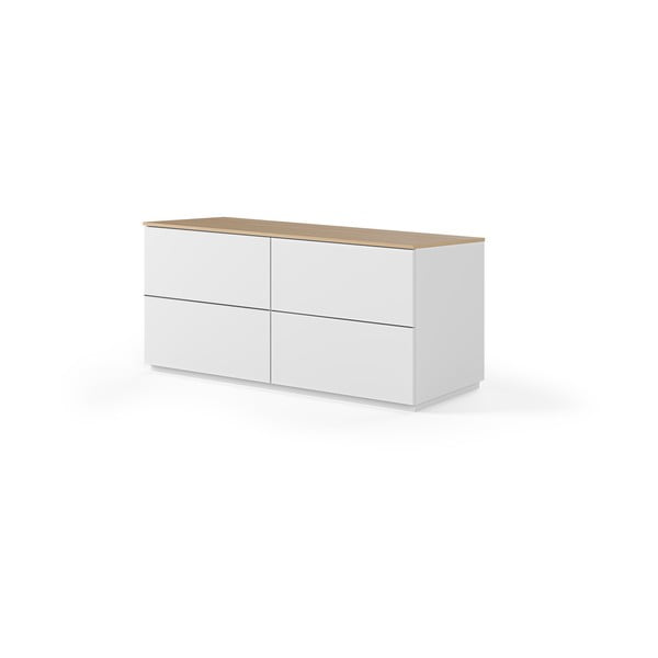 Cassettiera bassa bianca 120x54 cm Join - TemaHome-image-2
