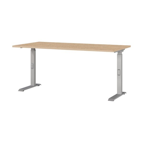Scrivania regolabile con piano effetto rovere 80x160 cm Downey – Germania